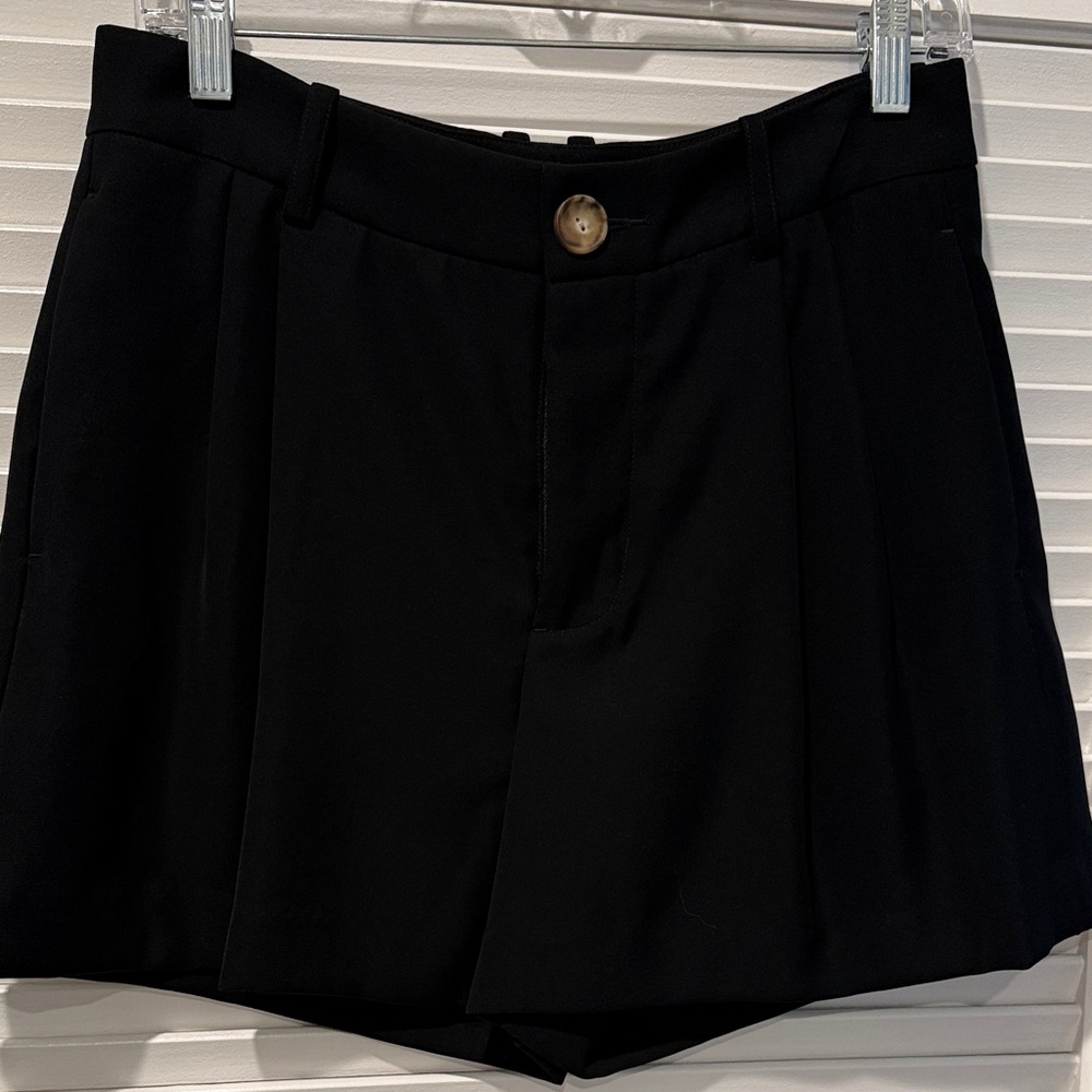 Vince Black High Waist Women's Shorts